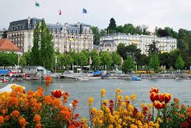 Lausanne Port D Ouchy Hotel Beau Rivage Palace Lac Leman Lac Rivage