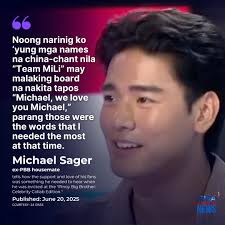 Sparkle star Michael Sager told Aubrey Carampel at the GMA Integrated News  interview