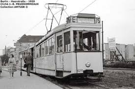 Berlin 1959 Strassenbahnlinie 75 In Der Heerstrasse Richtung Spandau Transport Urbain Transports Publics Berlin