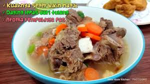 Iga sapi yang didapat saat idul adha bisa diolah menjadi sajian sup iga yang. Sop Iga Sapi Bening Empuk Seger Zuper Duper Enaaakk Youtube