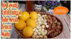 Siapkan panci untuk memasak kemudian masukkan hasil campuran bawang putih dan air jahe. Jus Bawang Putih Tunggal Jahe Merah Lemon Madu Dan Cuka Apel Youtube