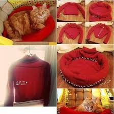 come riciclare vecchi maglioni in modo creativo la guida facile diy cat bed diy stuffed animals cat diy