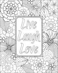 Dropbox Live Laugh Love 8x10 Jpg Love Coloring Pages Coloring Pages Inspirational Quote Coloring Pages