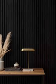 Charcoal Matte Glosswood Timber Lining Boards Acoustic Panels In 2020 Feature Wall Bedroom Timber Feature Wall Charcoal Interior