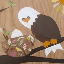 Eagle Wood Plaque Collage Eagle Craft Arts And Crafts For Kids Kids Art Projects