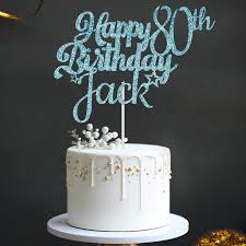 Personalised Birthday Cake Topper with ...