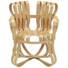 frank gehry cross check chair bent maple wood with arms knoll international usa in 2021 frank gehry chairs frank gehry bent wood