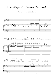 Lewis Capaldi Someone You Loved Piano Voice Sheet Music For Piano Download Free In Pdf Or Midi Mood Songs Piano Sheet Music Piano
