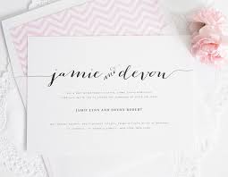 Wedding Invitations With Unique Script Names And A Pink Envelope Liner Modern Calligraphy Wedding Invitation Pink Wedding Invitations Script Wedding Invitations