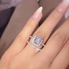 Passionate Engagement Zircon Crystal Ring Jewelleryrack Unique Engagement Rings Vintage Engagement Rings Aquamarine Engagement Ring