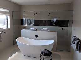 Double Shower With Free Standing Bath In Front In Master Ensuite Double Shower Double Shower Ensuite Shower Ensuite