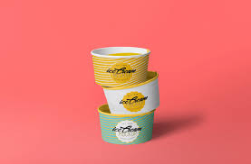 Yummy Ice Cream Cup Free Psd Mockup Pixelsdesign Net