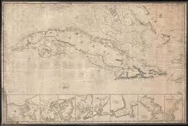 Details About 1854 Imray Blueback Chart Or Map Of Cuba