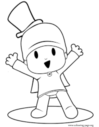 Free printable magician coloring pages. Pocoyo Pocoyo Magician Coloring Page Coloring Library