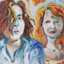 This is a self portrait and a portrait of someone very crucial to my  artistic development,,, Kit was a friend of mine when I lived in Toronto,  Ontario, she was a great