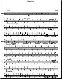 Monster Drum Fill Onlinedrummer Com Drum Sheet Music Drums Sheet Sheet Music