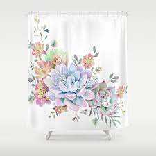 Stop Neglecting Bathroom Decor Our Designer Shower Curtains Bring A Fresh New Feel To An Overlooked Space Hook Green Shower Curtains Shower Curtain Curtains