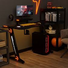 Statt im abfall landen eine kleine plastikkiste und ein glasröhrchen hier auf dem schreibtisch. Vaxiuja Gamingtisch Gaming Tisch Gaming Schreibtisch Mit Led Beleuchtung Monitorstander Getrankehalter Und Kopfhorerhalter Fur E Sport Grosser Gaming Computertisch 3 Led Modi Online Kaufen Otto