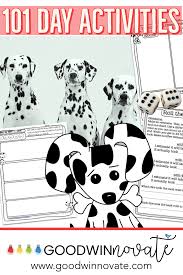 101 Days Of School For 101 Day 100 Days Of School School Activities Dalmatian Dogs