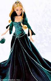 2004 Holiday Barbie Doll Holiday Barbie Dolls Green Velvet Dress Barbie Dolls