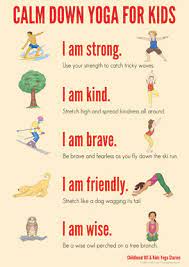 For many people, learning yoga postures is about getting fit and in shape. Calm Down Yoga Routine For Kids Printable
