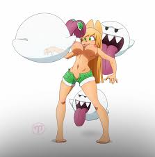 Koopa-girl getting a boo shower (threetwigs) [super mario bros.] : rrule34