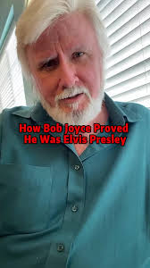 Bob Joyce Admits He Is Elvis in A Post