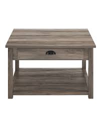 The distinct design of this english country leg make it a sure go to for a formal country style. Walker Edison 30 Square Country Coffee Table Grey Wash Bbf30cysqctgw Best Buy