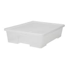 Samla Bak Met Deksel Transparant 28x20x14 Cm 5 L Ikea In 2020 Ikea Boxes Ikea Box With Lid