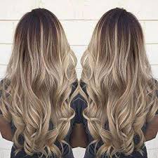 150 results for blond and brown hair extensions. Brown With Blonde Ombre Clip In Hair Extensions For Thickness 4 18 24 Ugeathair