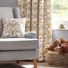 Crushed velvet curtains all curtains / crushed velvet ring top curtain. Le Chateau Potagerie Cream Ready Made Curtains Closs Hamblin