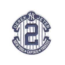 Yankees Derek Jeter Captain 2 Retirement Jersey Patch Derek Jeter Derek Yankees
