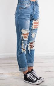 Destroyed Boyfriend Jeans Rippedjeans Denimlove Cute Ripped Jeans Comfy Jeans Outfit Boyfriend Jeans Outfit