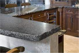 Some granite countertops (and other natural stones) are resined to fill imperfections and to better bind the stone prior to polishing. Love The Chiseled Edge Granite Countertop Edges Countertops Granite Countertops
