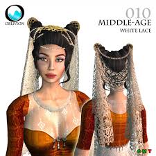 Discover the best hairstyles and most popular haircuts for men a better head of hair starts here. Second Life Marketplace Oblivion Middle Age 010 White Lace Demo Medieval Hair Style