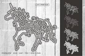 Download Unicorn Vector Svg 3d Layered 2 Graphic By Ahsancomp Studio Creative Fabrica