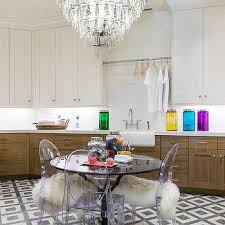 Start with a purely practical approach. Two Tone Craft Room Cabinets Design Ideas