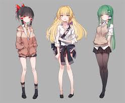 制服 pokan のイラスト pixiv 東方 東方project 博麗霊夢 霧雨魔理沙 東風谷早苗 本居小鈴 かわいいアニメガール キャラクターアート イラスト