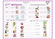 This colorful book makes her want to do the work as opposed to writing on a sheet of blank paper. Usage Of He She And It Esl Worksheet By Mavic15