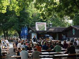 Tonight we had dinner and beer at the hirsch garten in munich. Biergarten Munchen Hirschgarten