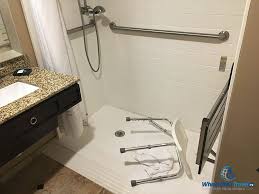 A wheelchair for invalids , often with a hood | meaning, pronunciation, translations and examples. The Good Bad Of Ada Accessible Hotel Bathrooms Wheelchair Travel