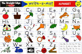 Place mat for memorizing the 50 states encourages memorization skills, u.s. Alphabet Write A Mat Christianbook Com