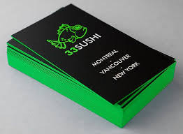 500 Color Painted Edge Business Cards Thick Matte Paper