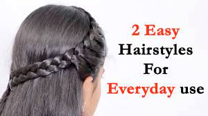 Everyday Use Hairstyle For Long Hair Simple Hairstyles For Everyday Use Open Hair New Hairstyles Youtube