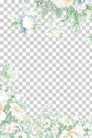 Shading Flowers White Green And Beige Floral Border Watercolor Painting Flower Arranging Summer Shade Flowers Flower Arrangements Pink Watercolor Flower
