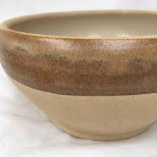 English staffordshire ironstone tableware blue willow pattern miniature plate. Pair Of Grespots Digoin Vintage French Earthenware Bowls Etsy Beige Pottery French Vintage Grey And Beige