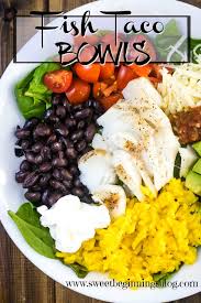 As i mentioned, i usually make this tasty taco rice as a side dish for tacos, burritos, or enchiladas. Fish Taco Salad Sweet Beginnings Blog