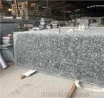 Spray White Granite Slabs Tiles from China - StoneContact.com