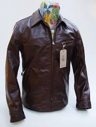 Thurston Italian Vicenza Horsehide Full Grain Veg Tanned Horsehide For Aero Jackets Page 5 The Fedora Brown Leather Jacket Men Jackets Leather Jacket Men