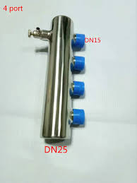 The line between the water heater and the first distribution manifold is insulated, while the supply lines to the use points remain uninsulated. Steel Water Distribution Manifold For Underfloor Heating System 4 6 Port Water Manifold Manifold Watermanifold Heating Aliexpress